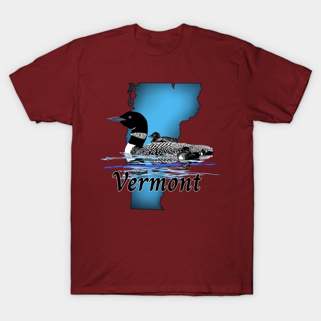 Vermont Loon T-Shirt by Zodiart